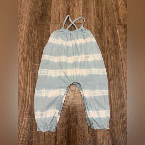 Burt's Bees Baby Twisted Tie Dye Organic Cotton Bubble Jumpsuit Size 12 M - Picture 1 of 4